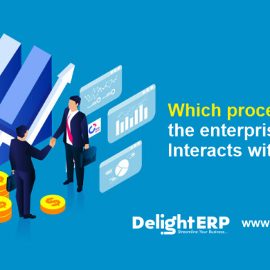 Which process of the enterprise platform interacts with vendors?