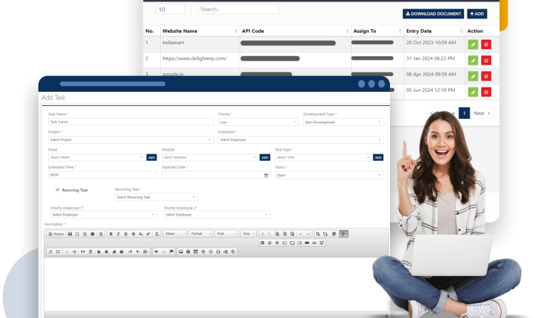 lead integration, lead distribution system, team management, task and activity management