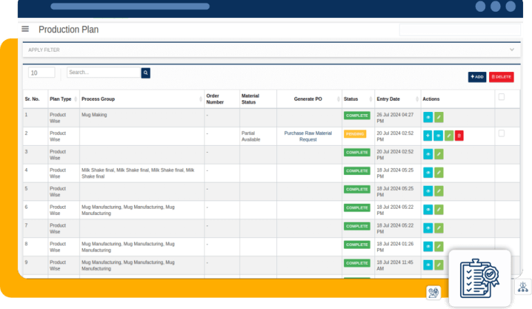 Process Manufacturing ERP Software